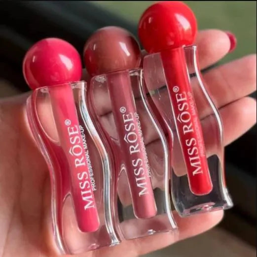 Miss Rose makeup 3 PC Seaweed Matte Lip Gloss Lipstick
