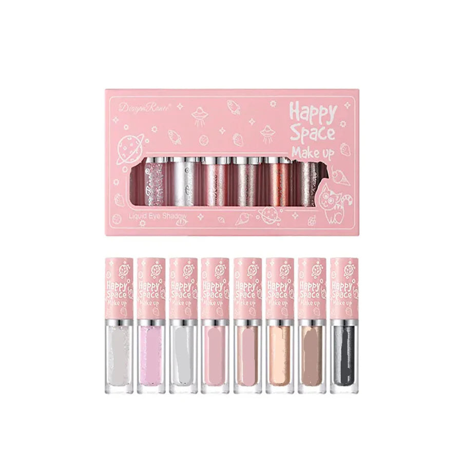 **Happy Space Liquid Glitter Eyeshadow Set (8PCS)**