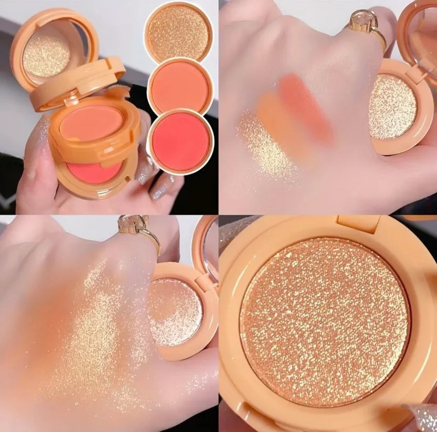 **Hudamoji 3-in-1 Highlighter & Blusher**