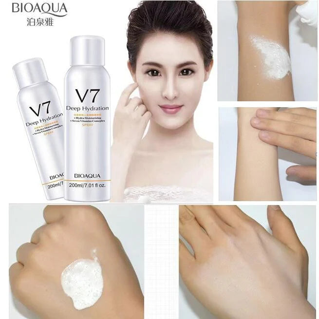 **BIOAQUA V7 Deep Hydration Glow Body Spray 200ml**