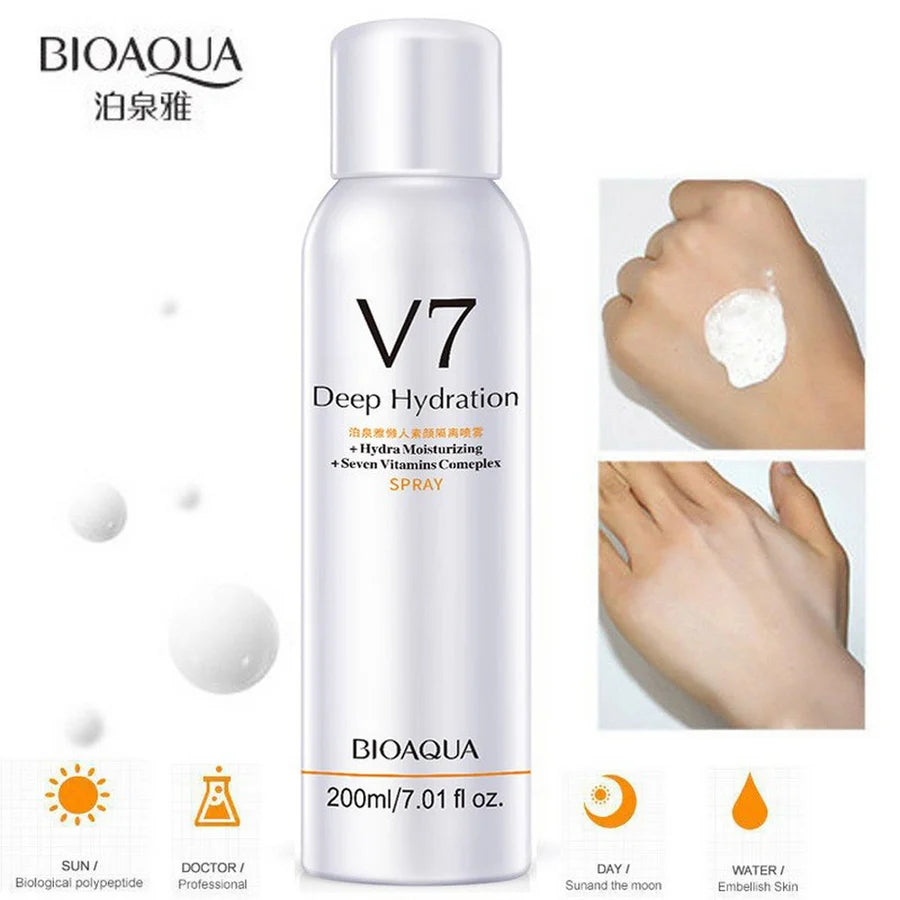 **BIOAQUA V7 Deep Hydration Glow Body Spray 200ml**
