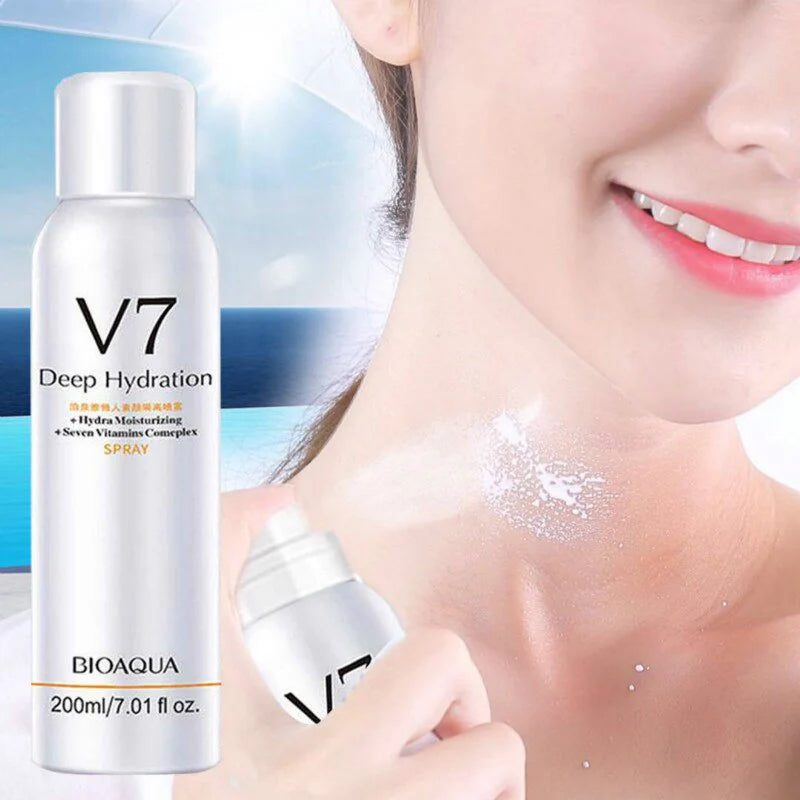 **BIOAQUA V7 Deep Hydration Glow Body Spray 200ml**