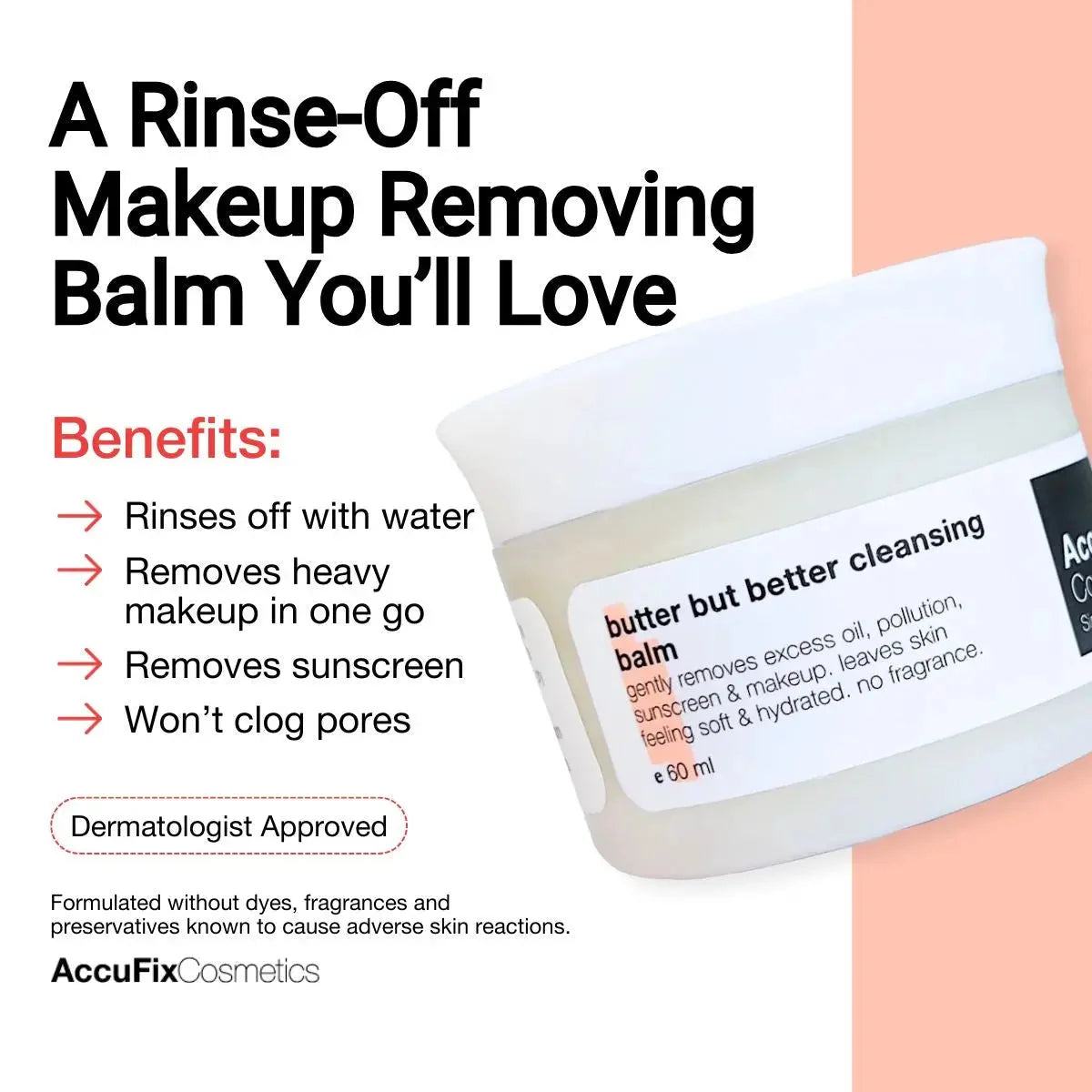 **AccuFix Butter But Better Cleansing Balm**