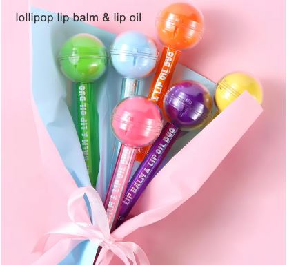 **2-in-1 Lollipop Color Changing Lip Oil & Balm**