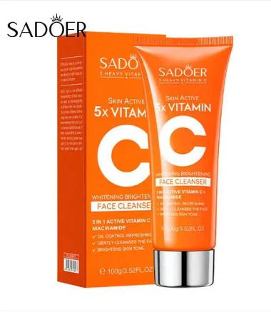 **SADOER 5X Vitamin C Whitening Facial Cleanser 100g**