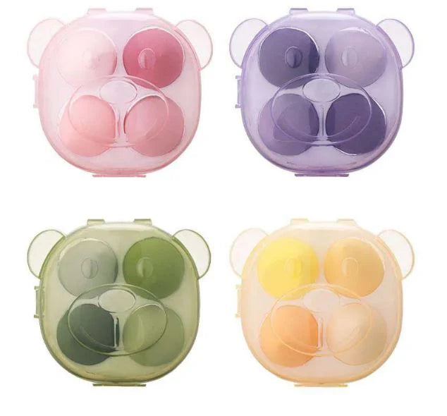 **Miss Beauty 4PCS Bear Box Makeup Sponge Set**
