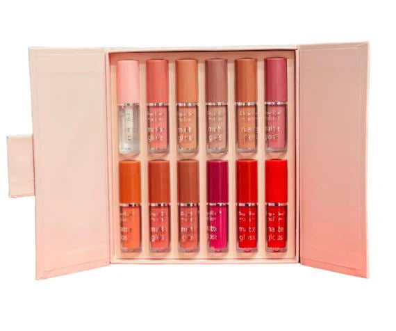 **Miss Beauty Dragon Ranee 12 Colors Matte Lip Gloss Set**