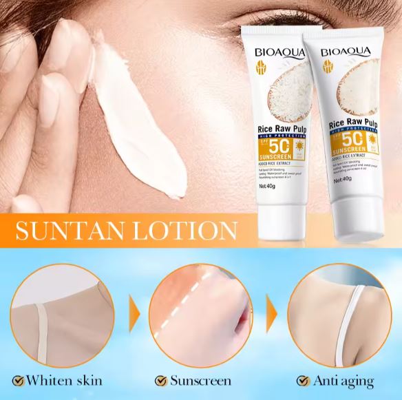 **BIOAQUA BQY09890 Rice SPF 50 Sunscreen Cream**