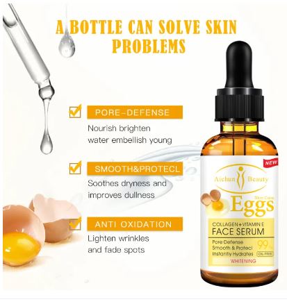 **Aichun Beauty Vitamin E Egg Extract Anti-Wrinkle Serum 30ml**