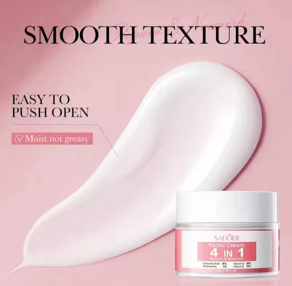 **SADOER Hyaluronic Acid Nicotinamide 4-in-1 Whitening Face Cream**