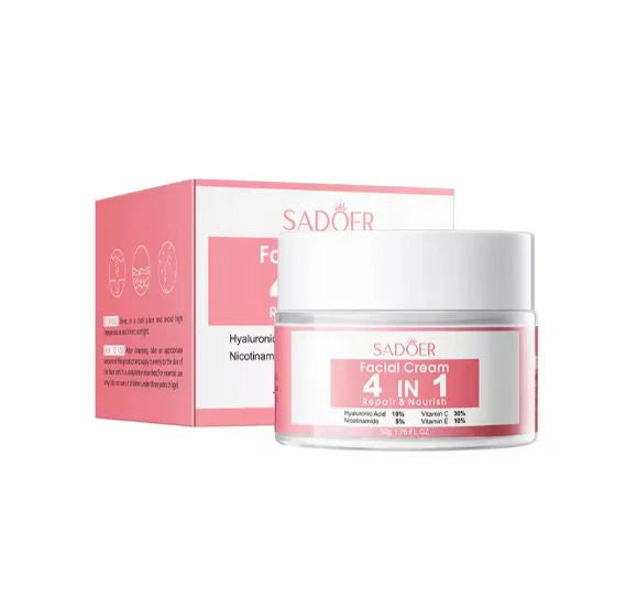 **SADOER Hyaluronic Acid Nicotinamide 4-in-1 Whitening Face Cream**