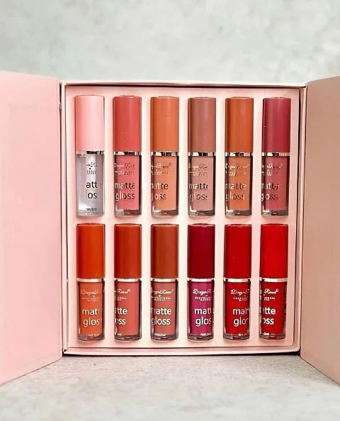 **Miss Beauty Dragon Ranee 12 Colors Matte Lip Gloss Set**