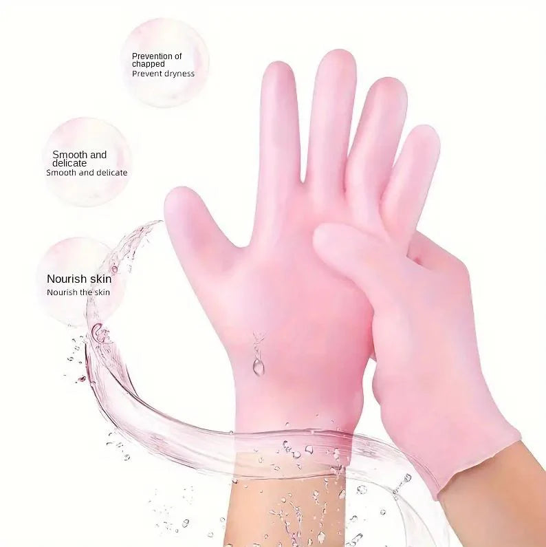 **Moisturizing Silicone Hand Care Gloves (1 Pair)**