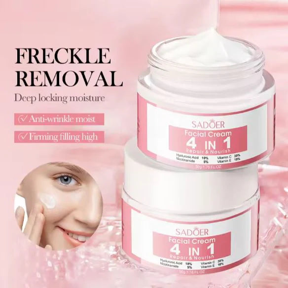**SADOER Hyaluronic Acid Nicotinamide 4-in-1 Whitening Face Cream**