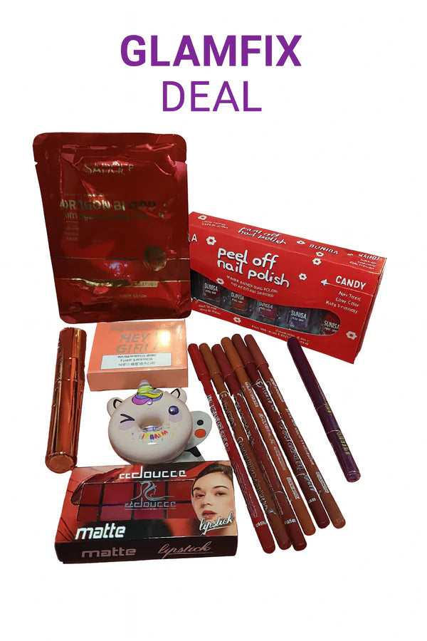 Miss Beauty Pack Of 08 GLAM FIX DEAL – Complete Makeup Essentials Kit