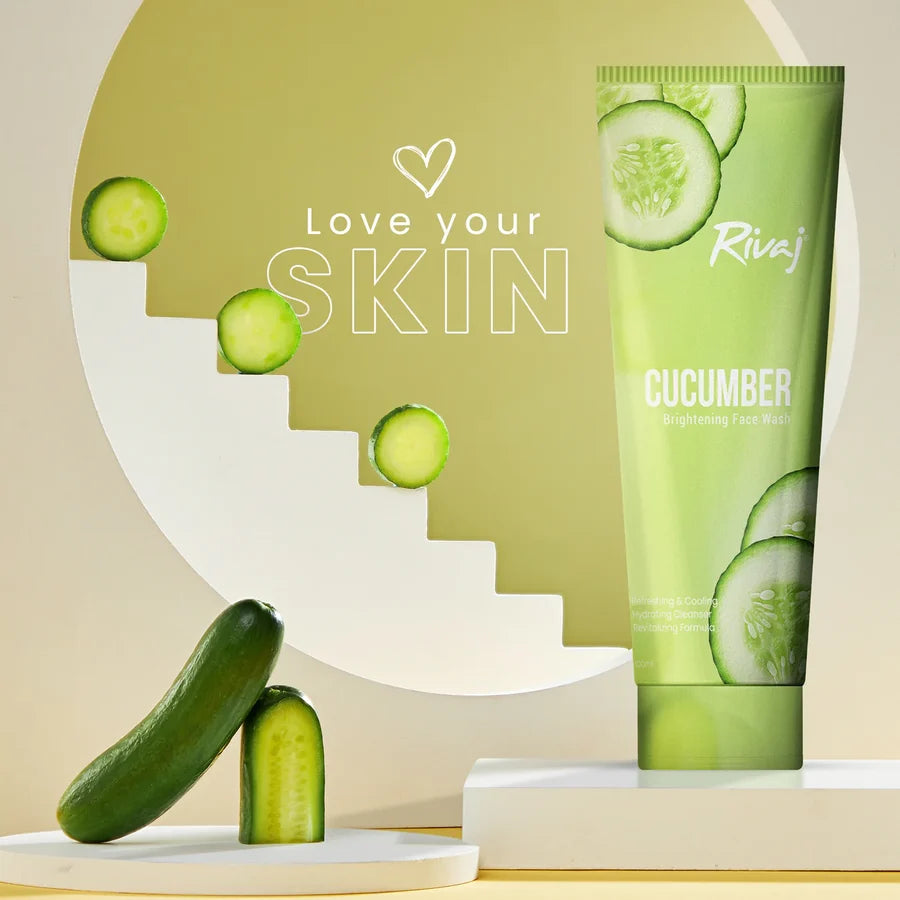 Rivaj UK Cucumber Extract Whitening Face Wash