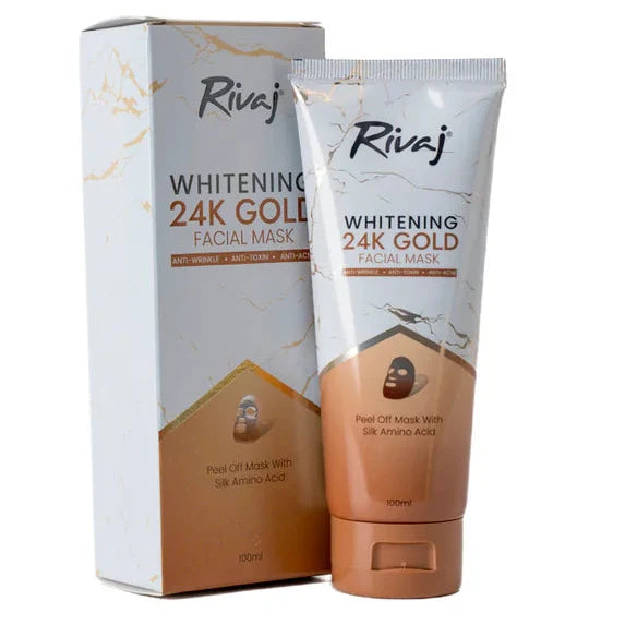 **Rivaj 24K Gold Whitening Facial Mask 100ml**
