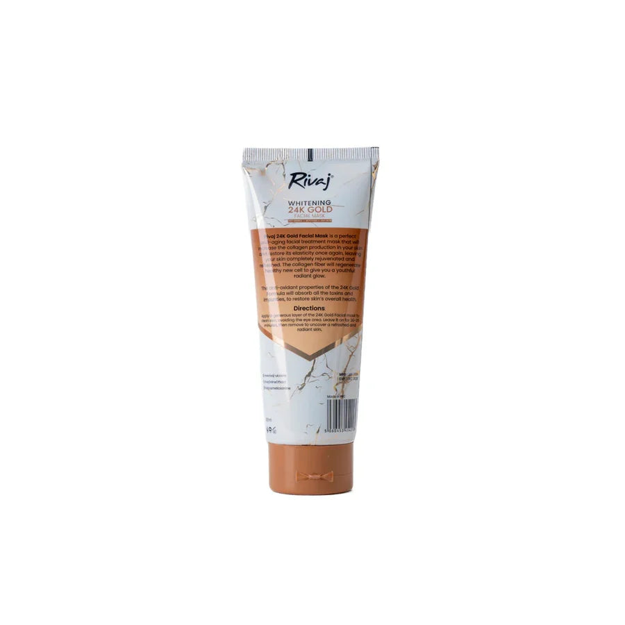 **Rivaj 24K Gold Whitening Facial Mask 100ml**