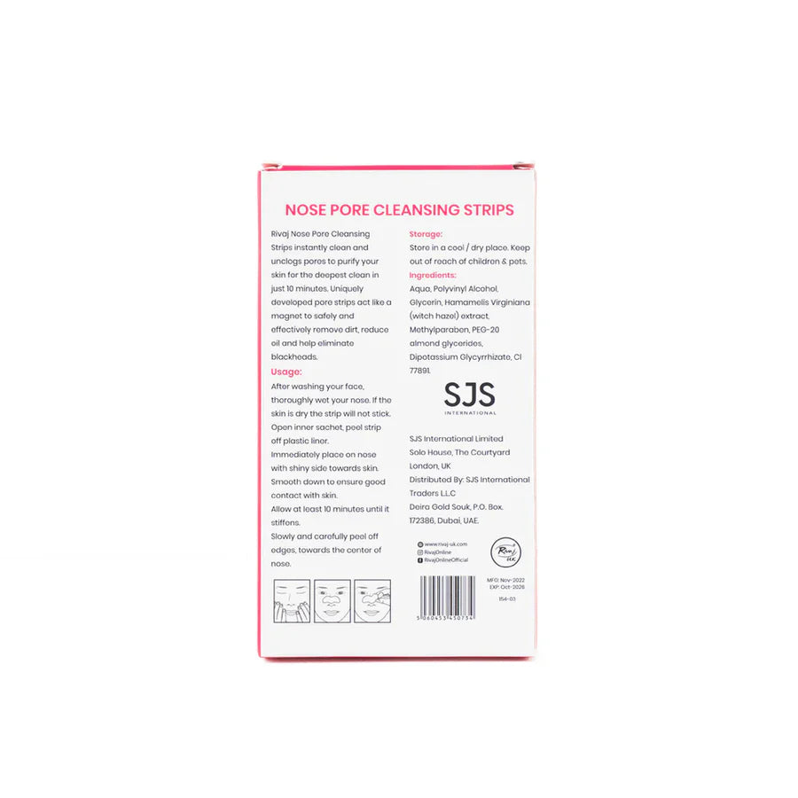 Rivaj UK Nose Pore Cleansing Strips 1*6strips