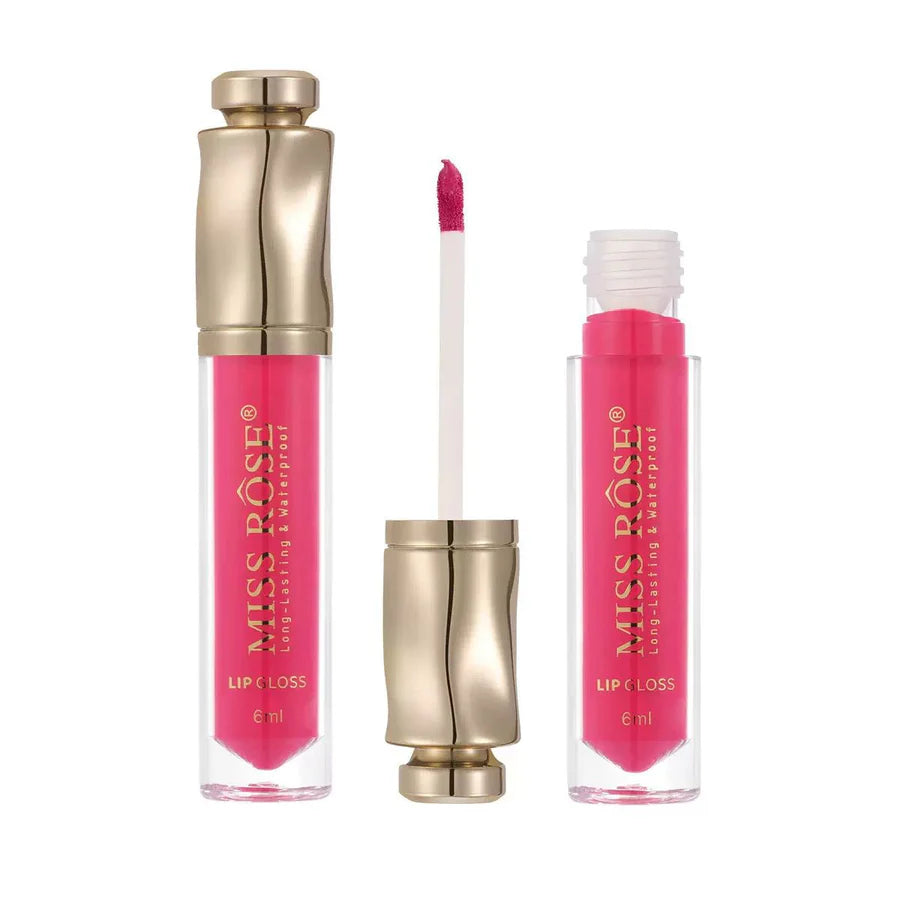 Miss Rose Professional Diamond Capped Long-Lasting Lip Gloss Set