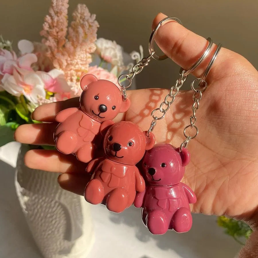 Mocoallure Korean Bear Key Chain Matte Lip gloss