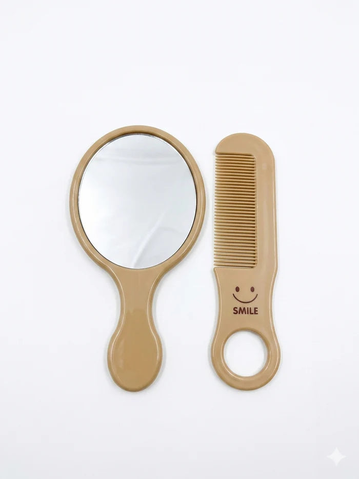 Kawaii Pocket Mirror with Comb – Travel Friendly Makeup Essential (Random)