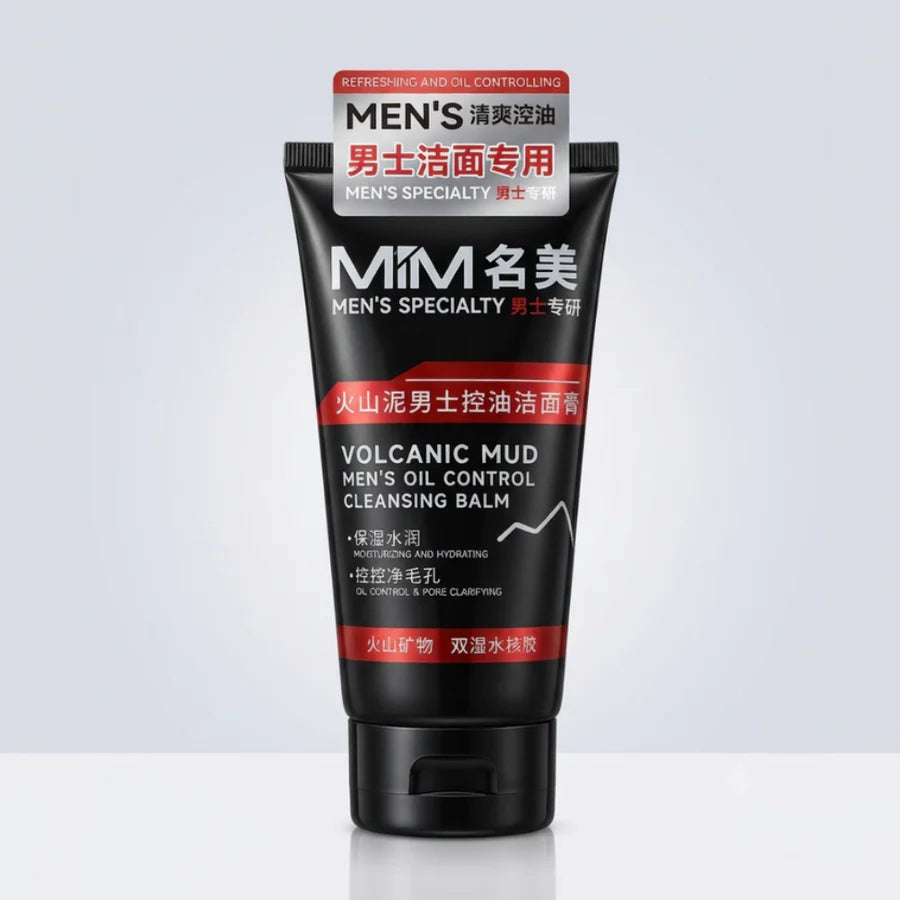 **Men's Oil Control Deep Cleansing Face Wash**