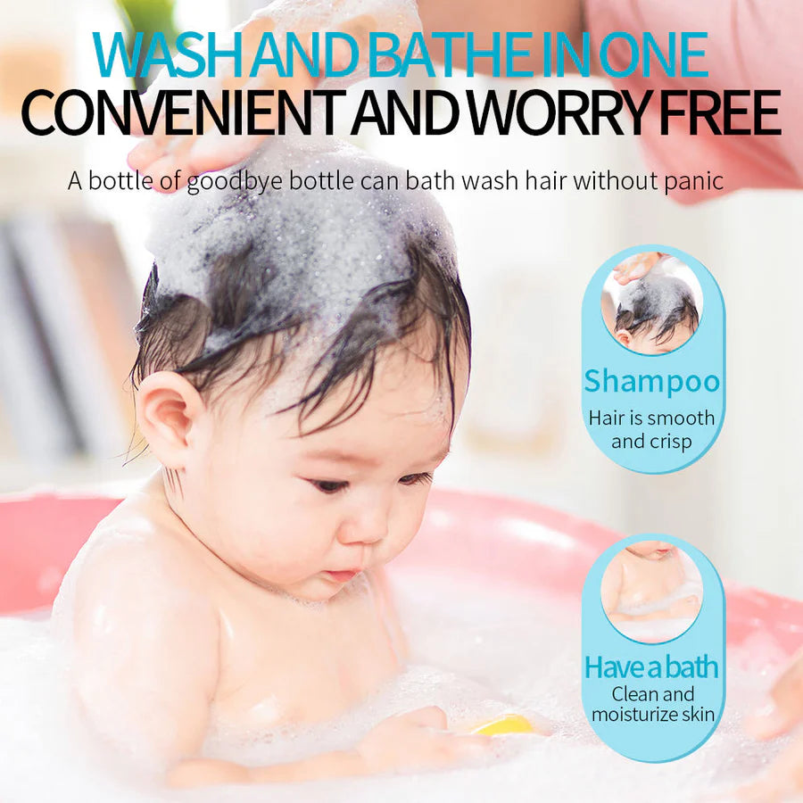BIOAQUA Milk Shampoo & Bath Children Double Moisturizing Smooth Shower Gel 260ml