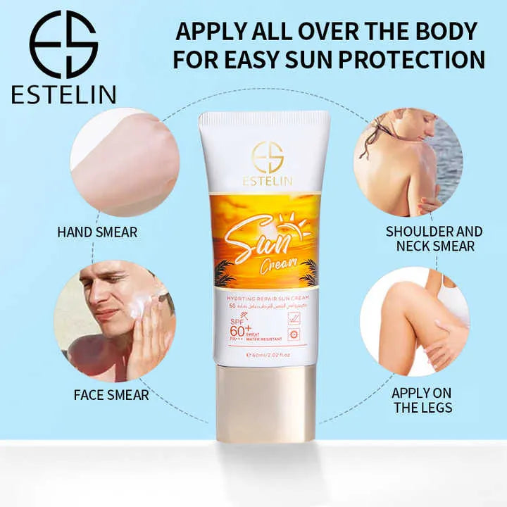 **ESTELIN ES0021 SPF60 Hydrating Repair Sun Cream 60g**