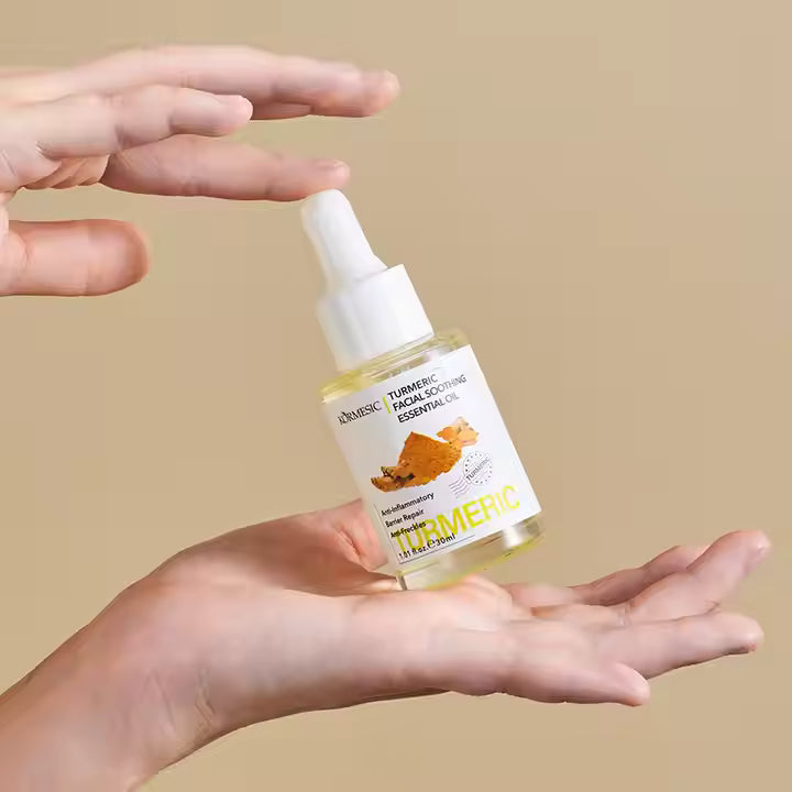 KORMEISC Turmeric Facial Soothing Essential Oil Anti-Inflammatory Anti-Aging Whitening Barrier-Repair Anti-Freckles 30ml