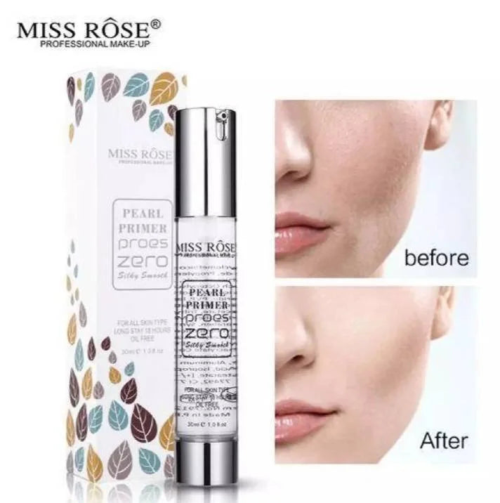 **Miss Rose Pearl Primer – Smooth Matte Finish 30ml**