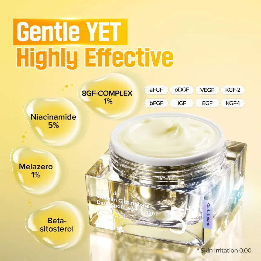 Numbuzin - No.5 Glutathione Vitamin Dark Spot Laser Cream 50ml