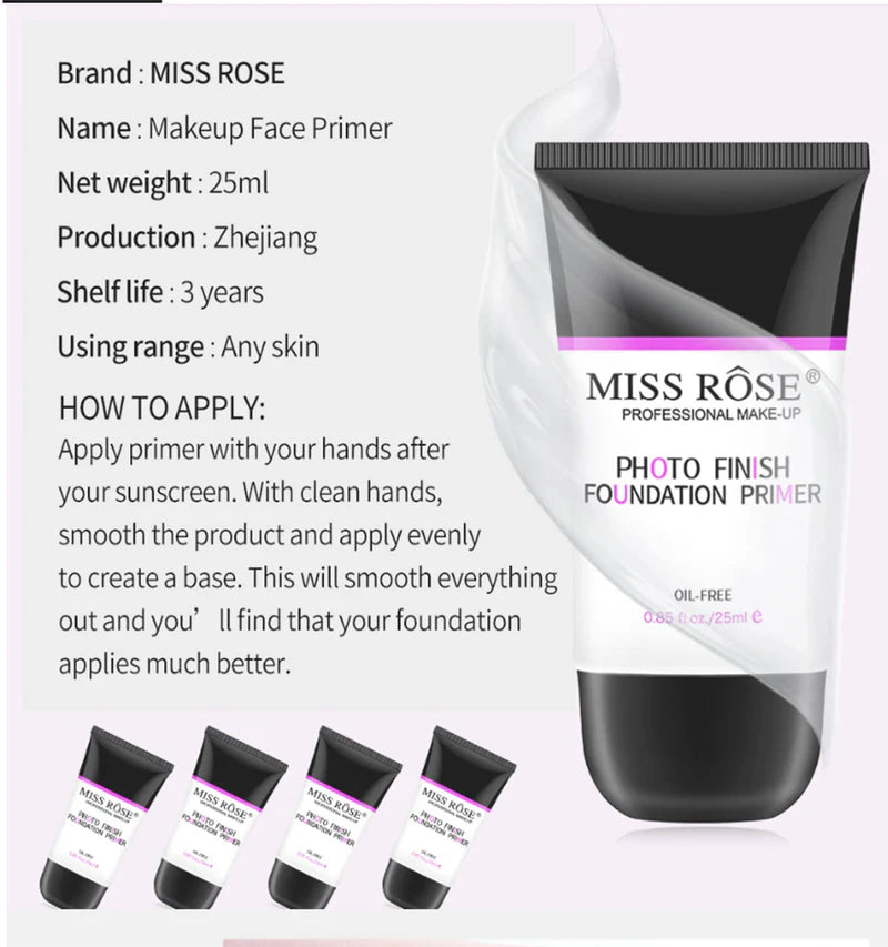 **Miss Rose Photo Finish Oil Control Primer 25ml**
