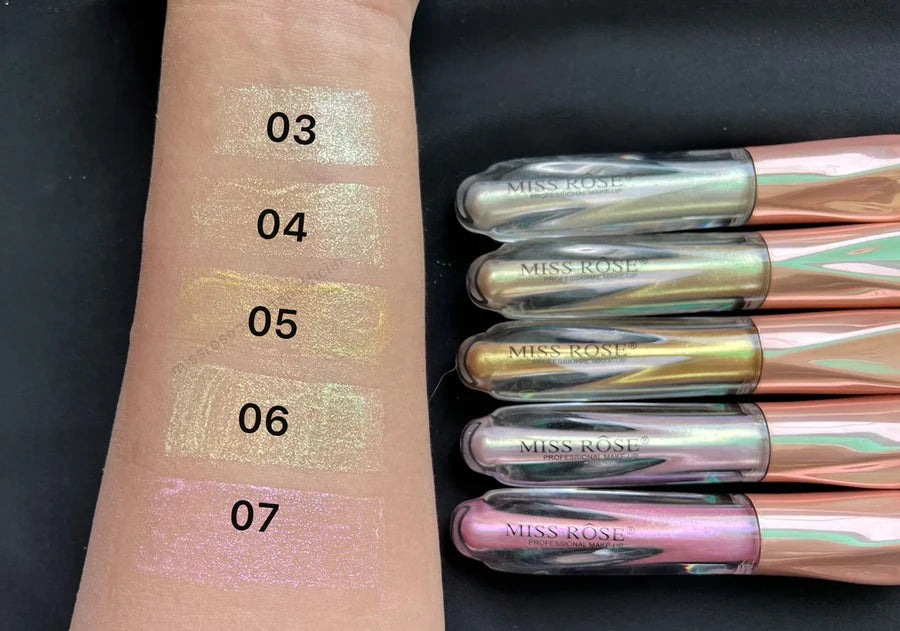 Miss Rose Pack of 4 Shimmer Highlighter Eyeshadow Makeup