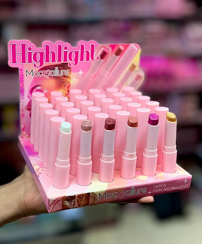 Mocallure Jelly Highlighter & Eyeshadow Sticks 6 Colors Set