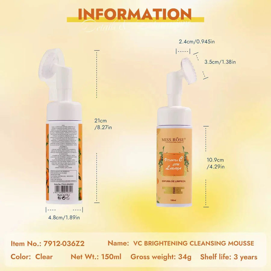 Miss Rose Skin Revive Foaming Mousse Cleanser Face Wash