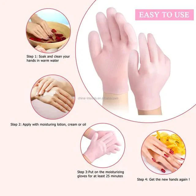 **Moisturizing Silicone Hand Care Gloves (1 Pair)**