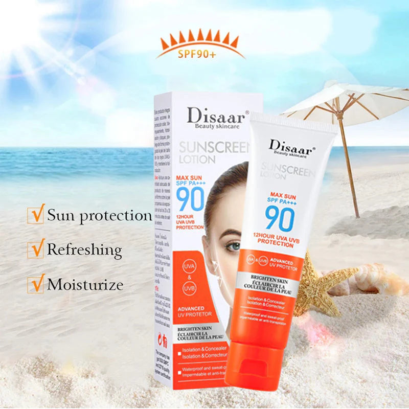 Disaar Sunscreen Lotion SPF 90 PA+++ - 12 Hour UVA/UVB Protection