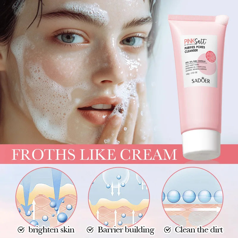 **SADOER Himalayan Pink Salt Deep Cleansing Face Wash**