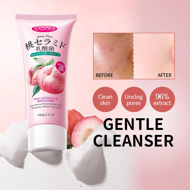 **SADOER SD13378 Organic Peach Facial Cleanser 100g**