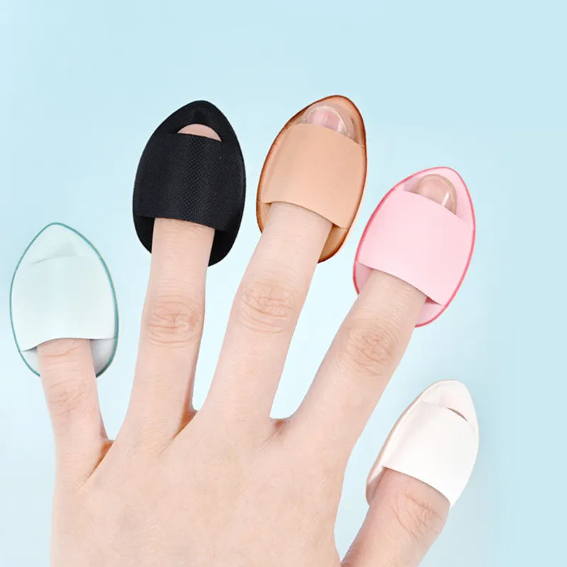 : Kiss Lovely 12PCS Mini Finger Puff Set | Makeup Sponge Applicators