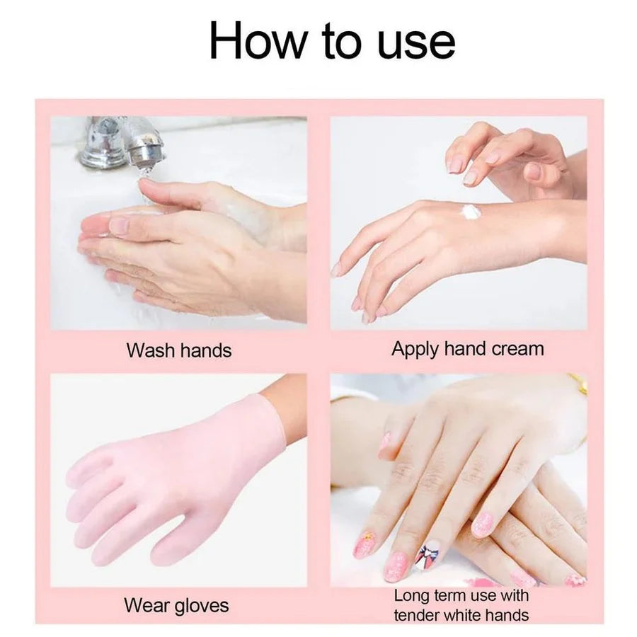 **Moisturizing Silicone Hand Care Gloves (1 Pair)**