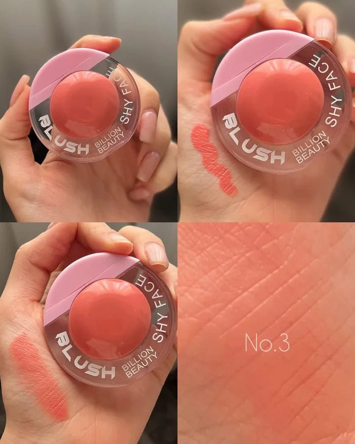 Billion Beauty Shy Face Liquid Blush 1 pcs | Natural Dewy Finish | Long-Lasting Cream Blusher for All Skin Types