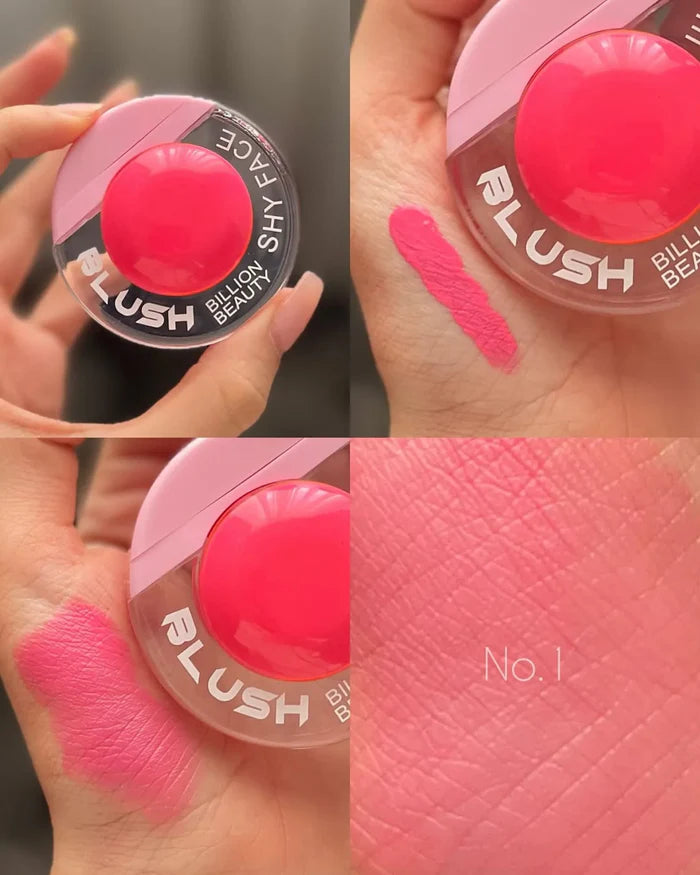 Billion Beauty Shy Face Liquid Blush 1 pcs | Natural Dewy Finish | Long-Lasting Cream Blusher for All Skin Types