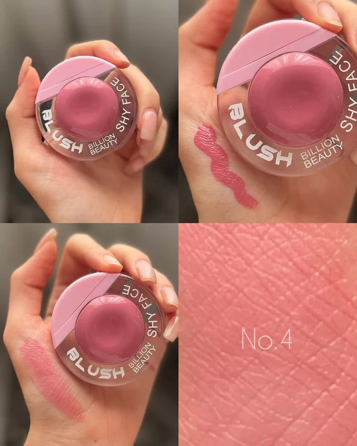 Billion Beauty Shy Face Liquid Blush 1 pcs | Natural Dewy Finish | Long-Lasting Cream Blusher for All Skin Types
