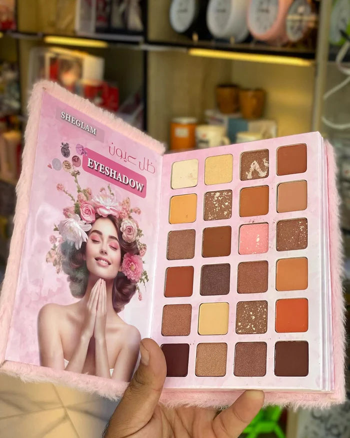 New 5 Fold Fur Makeup Book Palette