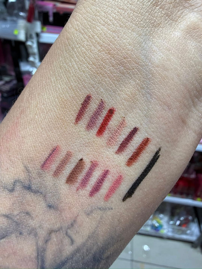 MILHI Cosmetics 2-in-1 Dual Ended Lip & Eye Liner Set (12 Pieces)