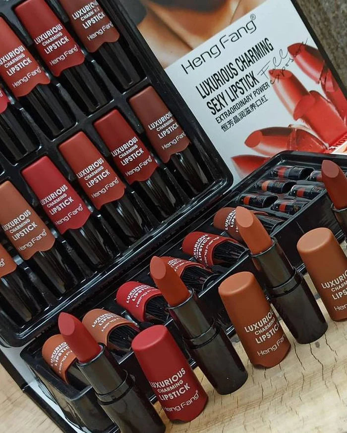 Heng Fang 24pcs Luxurious Charming Lipstick Professional