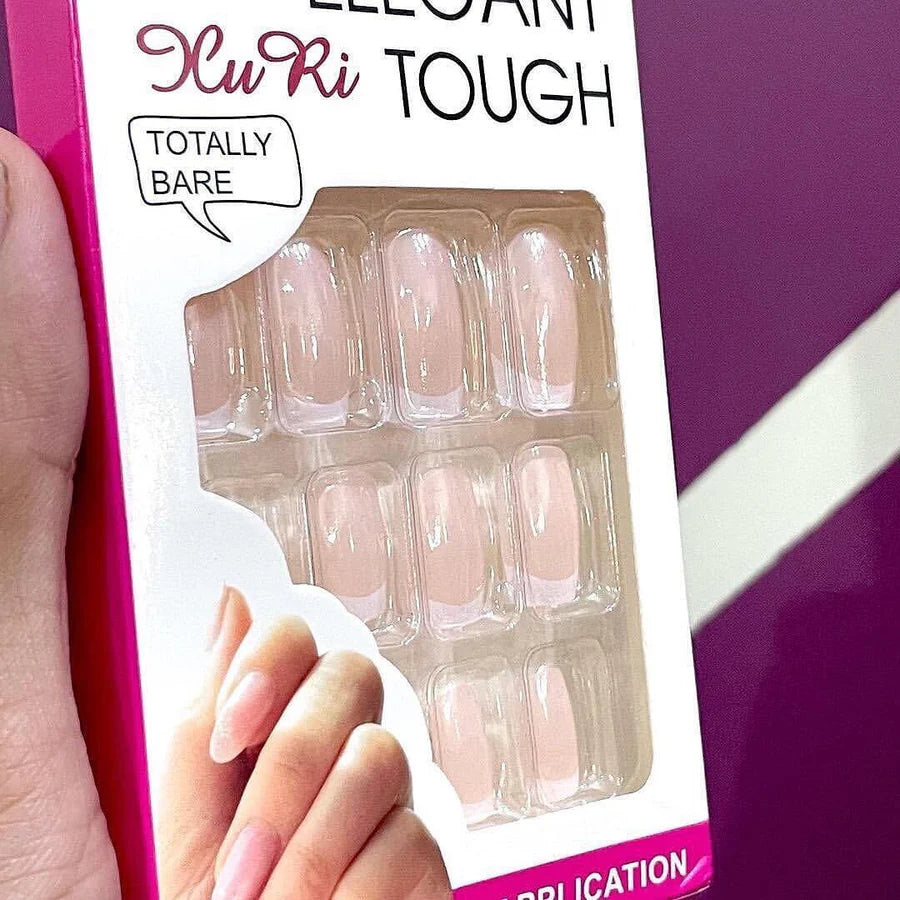 12PCS Elegant French Press-On Nails | Self-Adhesive Full Cover Tips