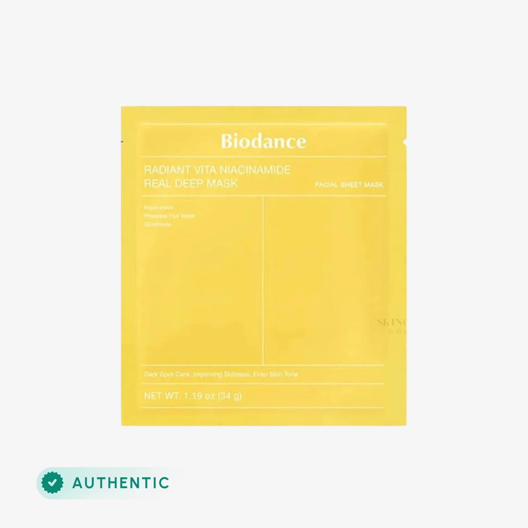 Biodance - Radiant Vita Niacinamide Real Deep MaskÂ 34g